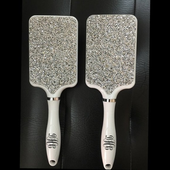 Rhinestone Handmade Diamond Massage Brush Monogram - Picture 3 of 8